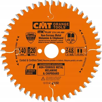 Pilový kotouč CMT 276.140.48H Pilový kotouč ITK D=140 B=20 Z=48 2/6/32,5 K=1,8 P=1,2