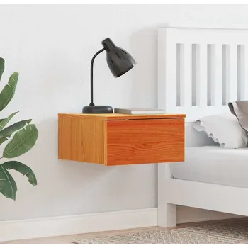 Noční stolek vidaXL Noční stolek se zásuvkou 2 pcs Voskově hnědá 37 x 35 x 18,5 cm [873486]