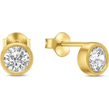 Náušnice Brilio Silver Minimalistické pozlacené náušnice EA323Y