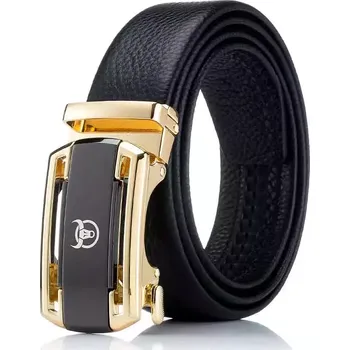 Opasek Bullcaptain pánský kožený opasek automat Defense Zlatý - Model Běžné balení, Délka 115 cm