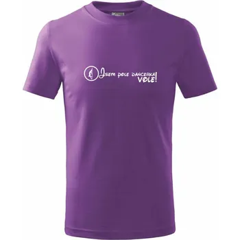 Jsem poledancerka, vole! - Tričko dětské bavlněné - 104-110cm / 3-4 roky ( Fialová )