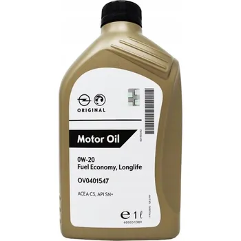 Motorový olej MOTOROVÝ OLEJ GM/OPEL FUEL ECONOMY LONGLIFE 0W-20L ACEA C5 API SN+ 1L