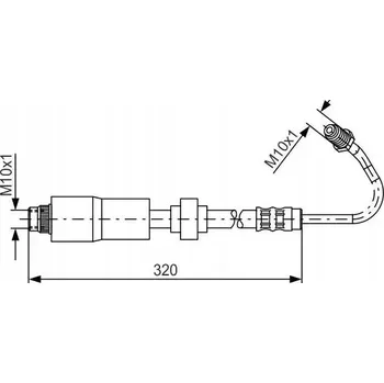Brzdová hadice Bosch 1 987 476 067 Brzdová hadice, flexibilní
