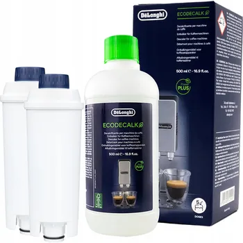 Filtr do kávovaru Filtr do kávovaru Delonghi CDC04 2ks + odvápňovač EcoDecalk 500ml