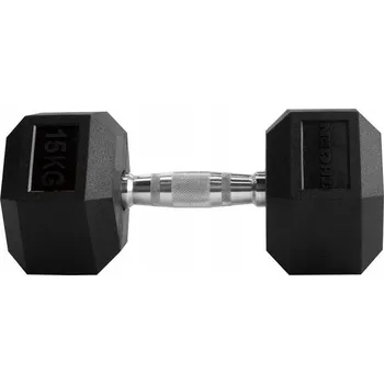 Potažené/pogumované činky s pevnou váhou Thorn+Fit 1x 15 kg