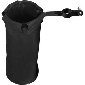 Klasická kytara Černé válcové pouzdro na paličky 25,5 x 10 x 22,5 cm Voděodolný držák na paličky s kovovou sponou Robustní oxfordské pouzdro na bicí nástroje