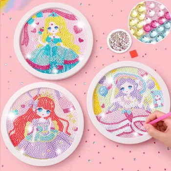 Diamantové malování Diamantové malování 20 × 20 cm s kulatým rámečkem