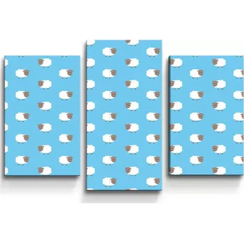 Obraz Sablio Obraz - 3-dílný Ovečky - 75x50 cm