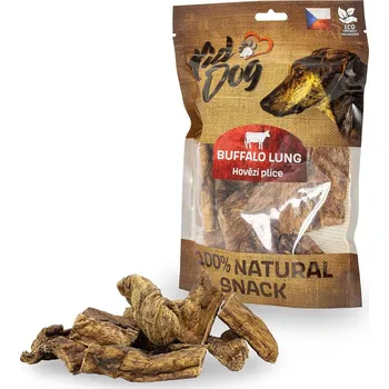Pamlsek pro psa KIDDOG 100% Natural Snack, hovězí plíce 4-8 cm/ 80 g