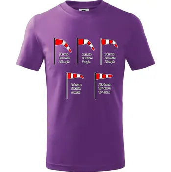 Chlapecké tričko Větrný rukáv rychlosti - Tričko dětské bavlněné - 158 cm/12 let ( Fialová )