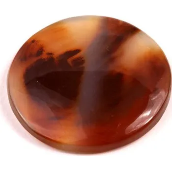 Přírodní kámen Kabošon Montana Agate č.7966 (27x5mm)