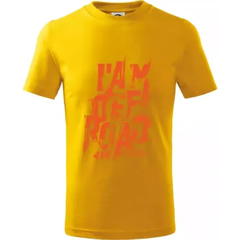 Chlapecké tričko I am offroad - Tričko dětské bavlněné - 122 cm/6 let ( Žlutá )