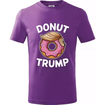 Donut Trump - Tričko dětské bavlněné - 158 cm/12 let ( Fialová )