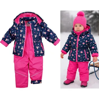 dívčí zimní kombinéza F-26 Modrá kombinéza, velikost 98