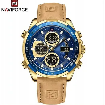 Hodinky Naviforce pánské hodinky hodinky naviforce MI - 38649 - světle hnědá/modrá/z