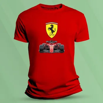 Dětské bavlněné tričko Scuderia Ferrari F1 Červená velikost 104 (3-4 roky)