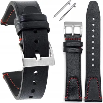 Řemínek na hodinky Řemínek k hodinkám z lícové kůže Tekla T-117.01RS 18-22 mm 22 mm