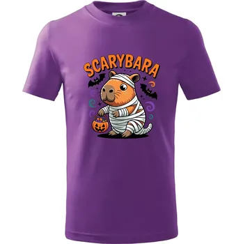 SCARYBARA - Tričko dětské bavlněné - 158 cm/12 let ( Fialová )