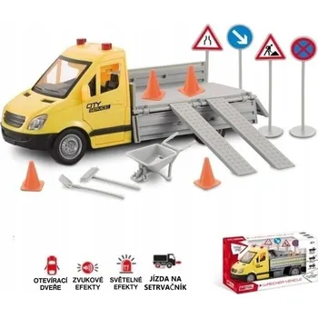 autíčko Silničáři údržba se světlem a zvukem a doplňky 24 cm