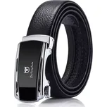 Bullcaptain kožený opasek automat Bastoul Stříbrný - Model Běžné balení, Délka 130 cm