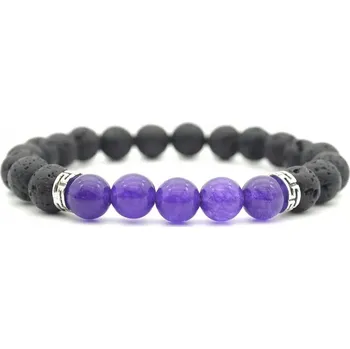 Náramek Náramek Ornella - Černá/Fialová KP-33391