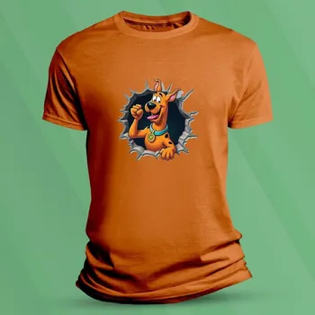 Chlapecké oblečení Dětské bavlněné tričko Scooby-Doo velikost 140 (9-11 let) Oranžová