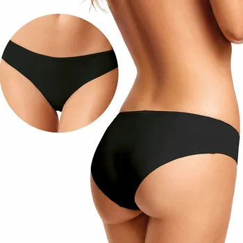 Kalhotky Kalhotky dámské bezšvové kalhotky černé hladké mikrovlákno Infiore XL