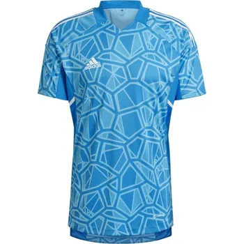 Pánské tričko ADIDAS CONDIVO 22 GOALKEEPER JERSEY s krátkým rukávem, modré (velikost M)