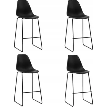 Barová židle VidaXL Barová Židle černá 112,5 cm plastová