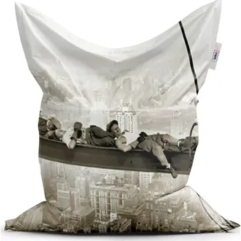 Sedací pytel Sablio Sedací vak Ležící zedníci na traverze - 200x140 cm