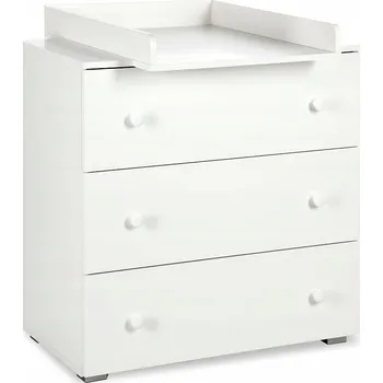 přebalovací pult a komoda Komoda s přebalovacím pultem Klupś Paula II Bílá