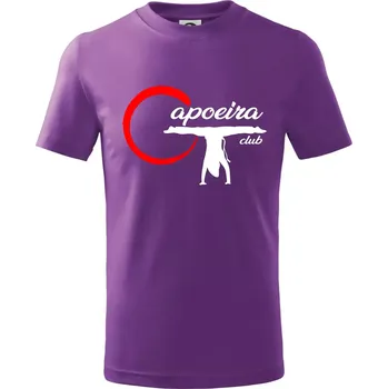 Capoeira club - bojovník - Tričko dětské bavlněné - 146 cm/10 let ( Fialová )