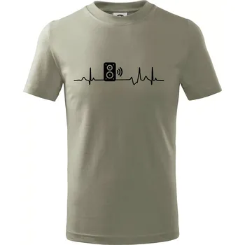 Ekg reprobedna - Tričko dětské bavlněné - 98 cm / 2 roky ( Light khaki )