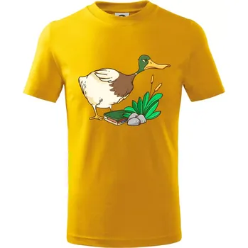 Geokačer s keškou - Tričko dětské bavlněné - 98 cm / 2 roky ( Žlutá )