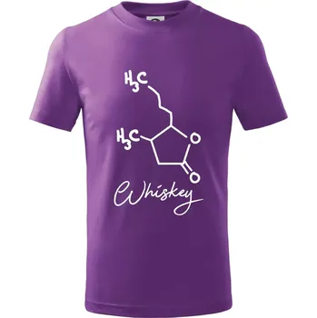 Chlapecké tričko Barová chemie - whiskey - Tričko dětské bavlněné - 146 cm/10 let ( Fialová )
