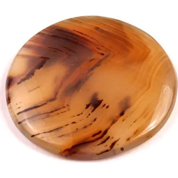 Přírodní kámen Kabošon Montana Agate č.7973 (25x4mm)