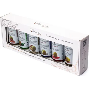 La Explanada Dárkový set 6 druhů oliv v plechovce 6x 350 g