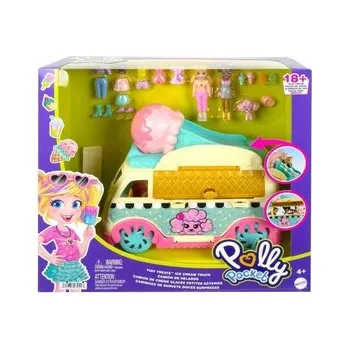 Doplněk pro panenku Polly Pocket Módní pojízdná zmrzlinárna Sada