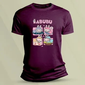 Dětské tričko s potiskem Spící Labubu velikost 104 Vínová