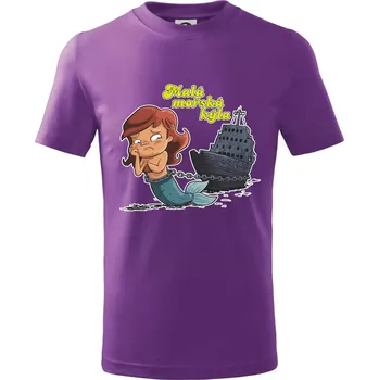 Malá mořská kýla - Tričko dětské bavlněné - 134 cm/8 let ( Fialová )