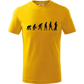 Evoluce Nordic walking - Tričko dětské bavlněné - 98 cm / 2 roky ( Žlutá )