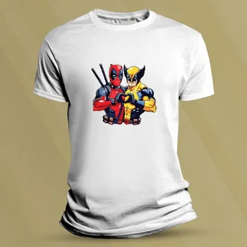 Tričko pro děti Deadpool a Wolverine Bílá velikost 128 (7-8 let)