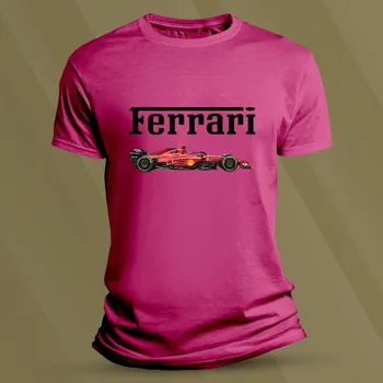 Bavlněné dětské tričko Ferrari F1 velikost 140 Fuchsia