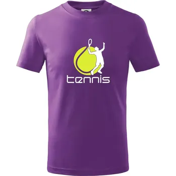 Tenista - Tričko dětské bavlněné - 158 cm/12 let ( Fialová )