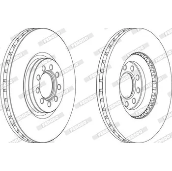 Brzdový kotouč Brzdový kotouč FERODO FCR317A