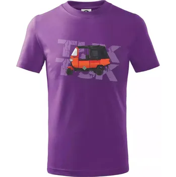 Tuk Tuk - Tričko dětské bavlněné - 158 cm/12 let ( Fialová )