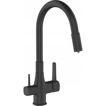Vodovodní baterie Stojánková kuchyňská baterie Invena Magic, černá