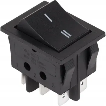 vypínač Kolébkový přepínač SW-IRS-2 ON-ON 15A 250VAC dvojitý