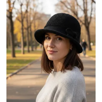 Klobouk Agrafka klobouk bucket černá velikost 57