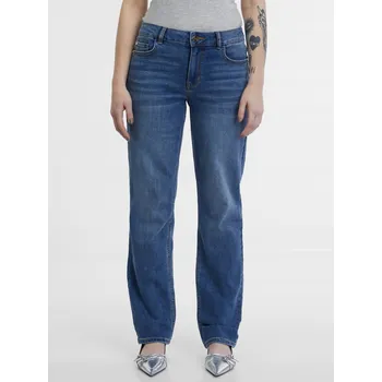 Dámské džíny Orsay Tmavě modré dámské straight džíny